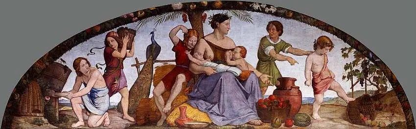 Фридрих Овербек 17891869 Продажа Иосифа в рабство 1817 Фреска 150x480 - фото 18