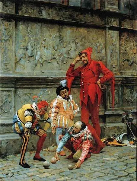 Эдуардо Замакоис и Забала 18411871 Шуты играющие в петанк 1868 Дерево - фото 51