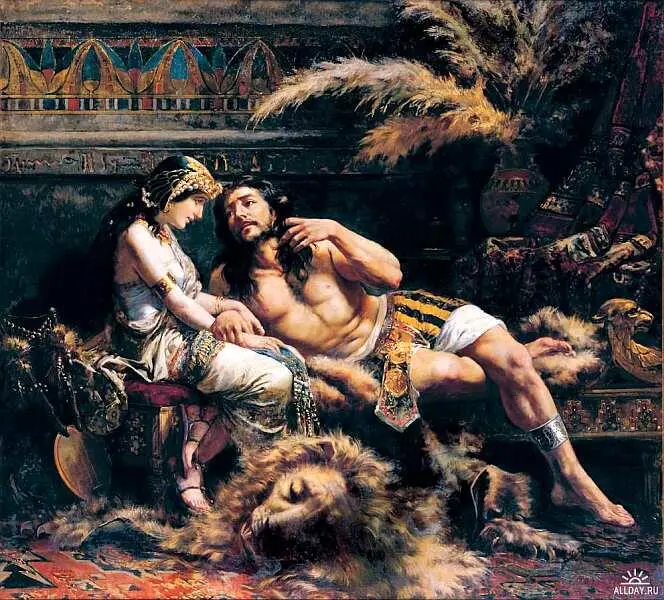 Хосе Эченагусиа 18441912 Самсон и Далила 1887 Холст масло 1837x2008 - фото 54
