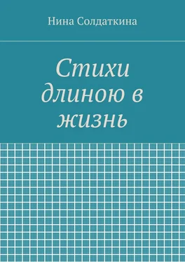 Нина Солдаткина Стихи длиною в жизнь обложка книги