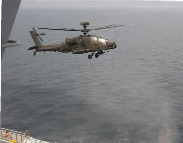 Apaches arrive on board The view from Flyco 26 April 2011 Approaching HMS - фото 7