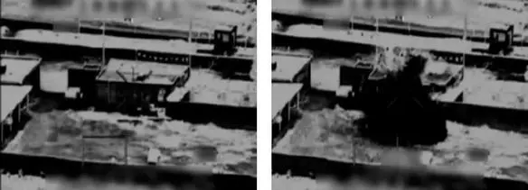A Hellfire missile destroys a building during the week of the 27 A Hellfire - фото 34