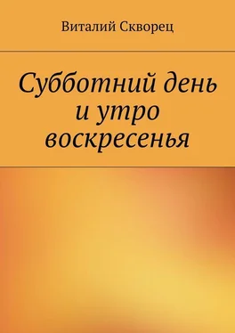 Виталий Скворец Суббота и утро воскресенья обложка книги