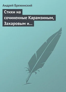 Андрей Брежинский Стихи на сочиненные Карамзиным, Захаровым и Храповицким похвальные слова императрице Екатерине Второй обложка книги