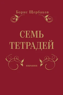 Борис Щербаков Семь тетрадей. Избранное (сборник) обложка книги