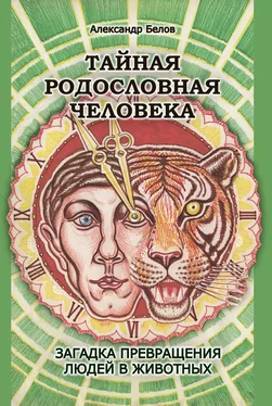 Александр Белов Тайная родословная человека. Загадка превращения людей в животных обложка книги