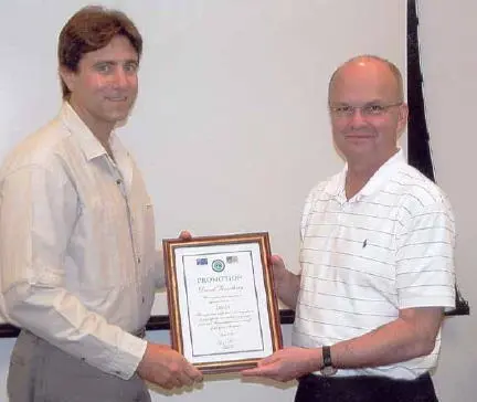 Lt Gen Michael Hayden presenting my promotion certificate to Grade 14 2004 - фото 35