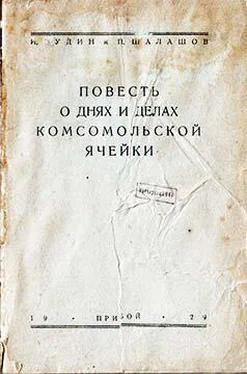 И. Зудин Повесть о днях и делах комсомольской ячейки обложка книги