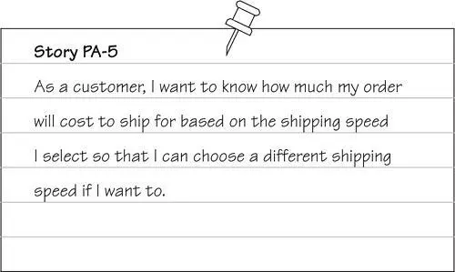 Figure 182 shows a possible risk assessment for this shipping cost story - фото 402