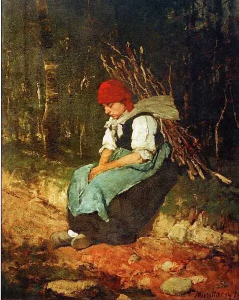 Михай Мункачи 18441900 Женщина с хворостом 1873 Дерево масло 997x803 - фото 30
