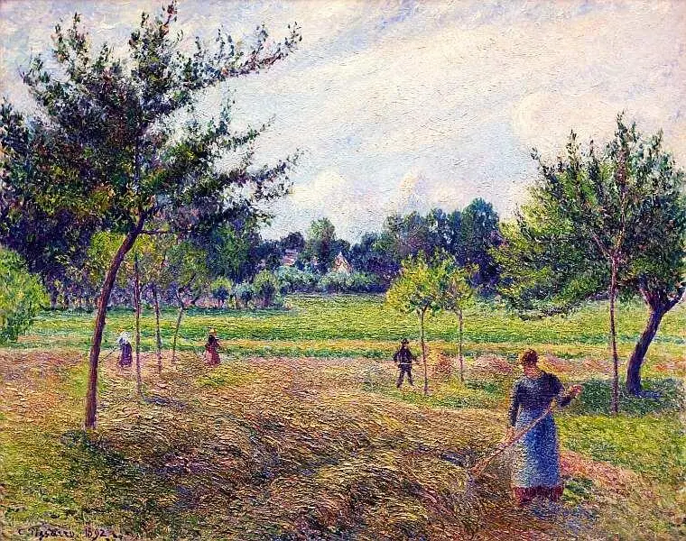 Камиль Жакоб Писсарро 18301903 Сенокос 1892 Холст масло 655x813 В - фото 57