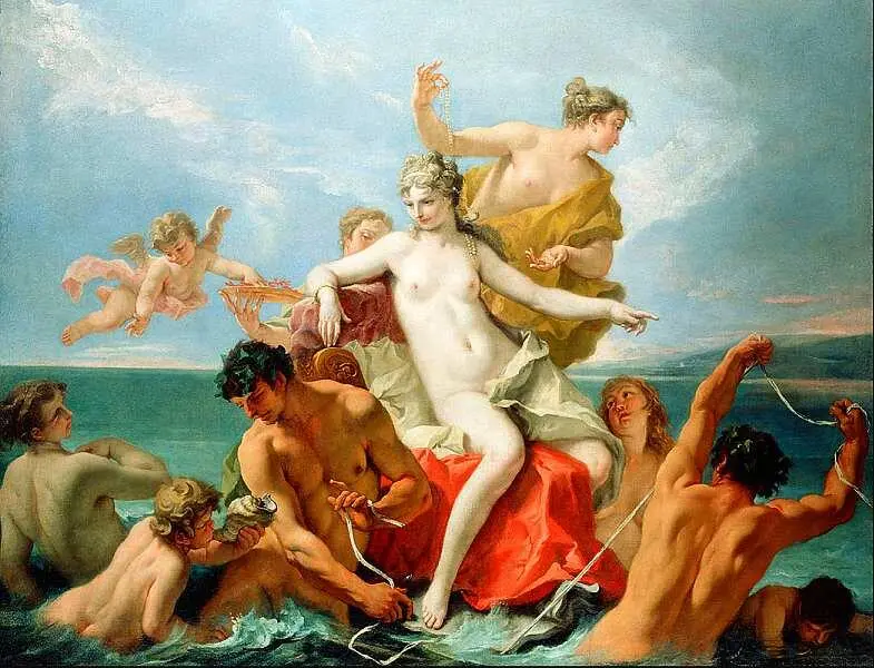 Себастьяно Риччи 16591734 Триумф Венеры Около 1713 Холст масло 160x2108 - фото 35