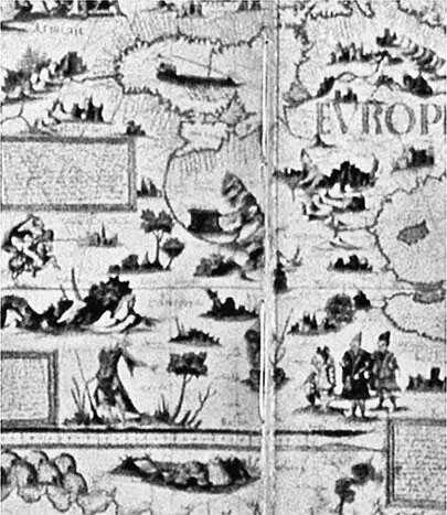 Рис 22 Фрагмент карты Пьера Деселье тот же что на предыдущем рисунке но не - фото 22