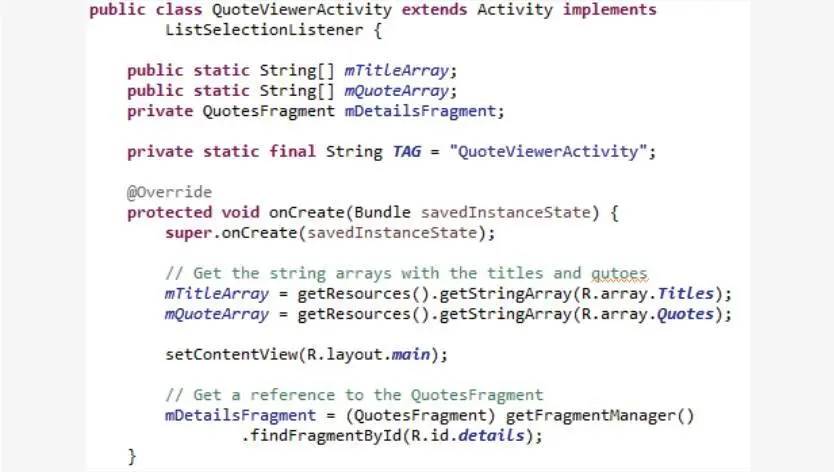 Сначала вы видите что в методе onCreate есть вызов setContentView со значением - фото 40