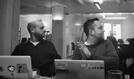 Ben Stewart and Ben Ayliffe watching the live feed from court on the second day - фото 24