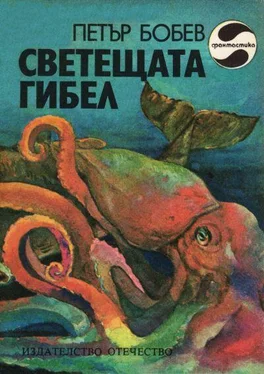 Петър Бобев Светещата гибел обложка книги