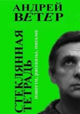 Андрей Ветер Стеклянная тетрадь обложка книги