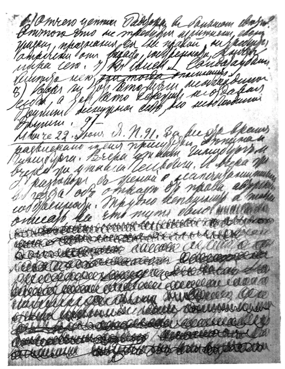 СТРАНИЦА ДНЕВНИКА Л Н ТОЛСТОГО 1891 г 1 Картина конца Июня Стрижи кружат - фото 2