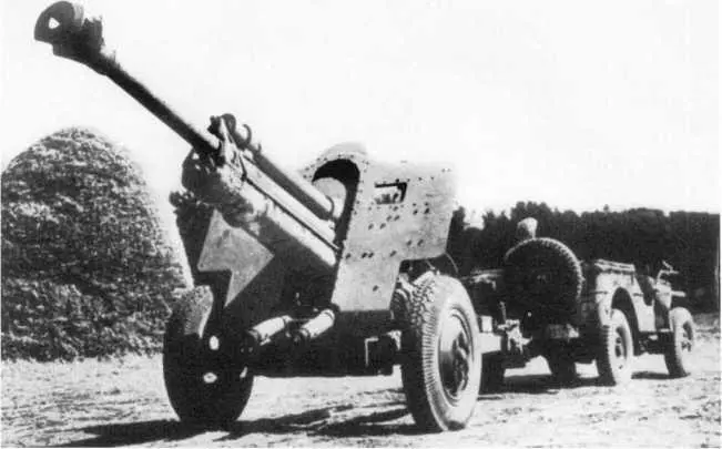 762мм противотанковое орудие Pak 39 r захваченное частями союзников везут - фото 67