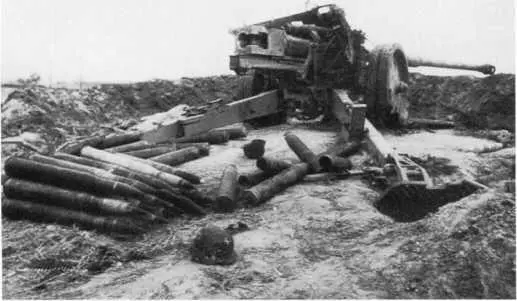 88мм противотанковое орудие Pak 4341 брошенное немцами на огневой позиции - фото 84