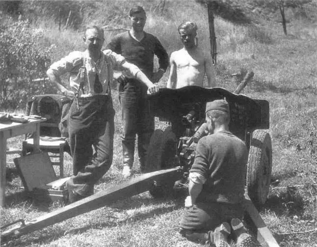 Немецкий расчет у 25мм противотанковой пушки Гочкиса образца 1934 года SAL - фото 116