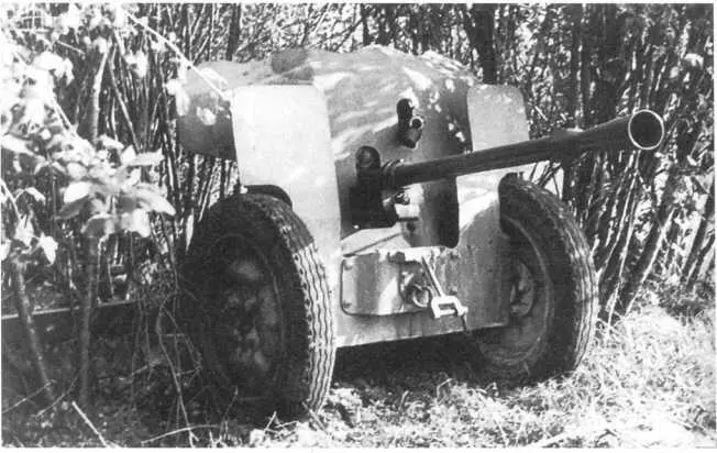 25мм противотанковая пушка Гочкиса образца 1934 года SAL mle 34 получившая в - фото 117