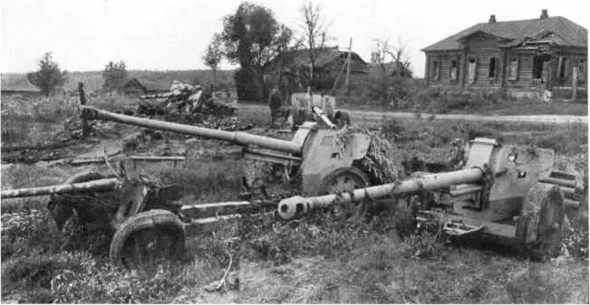 88мм противотанковые орудия Pak 4341 захваченные частями Красной Армии в - фото 148