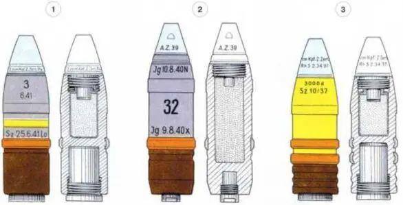 Снаряды для 37мм противотанковой пушке Pak 3536 1 осколочнотрассирующая - фото 193