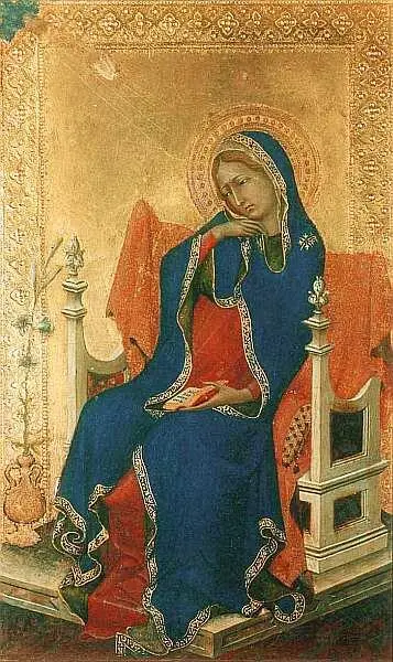 Симоне Мартини около 1284 1344 Мария Благовещение 13351337 Дерево - фото 8