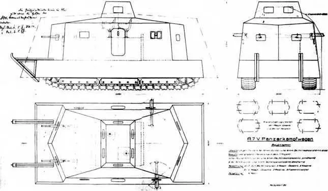 Эскизный проект установки на шасси A7V укороченного корпуса с носом для - фото 13