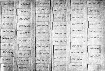 Рис 1 Пятьдесят девять резаных листков бумаги с телефоном Центра профилактики - фото 1