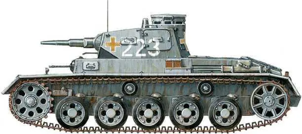 Pz III AusfA 1я танковая дивизия Польша сентябрь 1939 года Pz III - фото 155