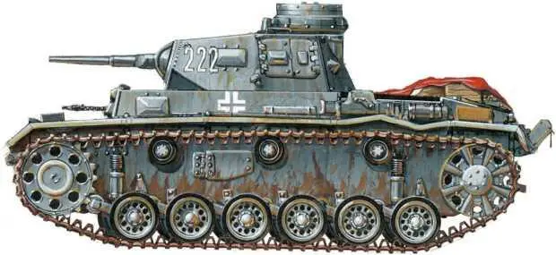 Pz III AusfF 1й танковый полк 1й танковой дивизии Франция май 1940 года - фото 156