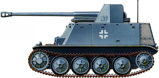 Истребитель танков SdKfz132 Marder II Моторизованная дивизия СС - фото 159