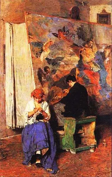 Джакомо Фавретто 18491887 Вандализм Бедные старые мастера 1880 Холст - фото 75