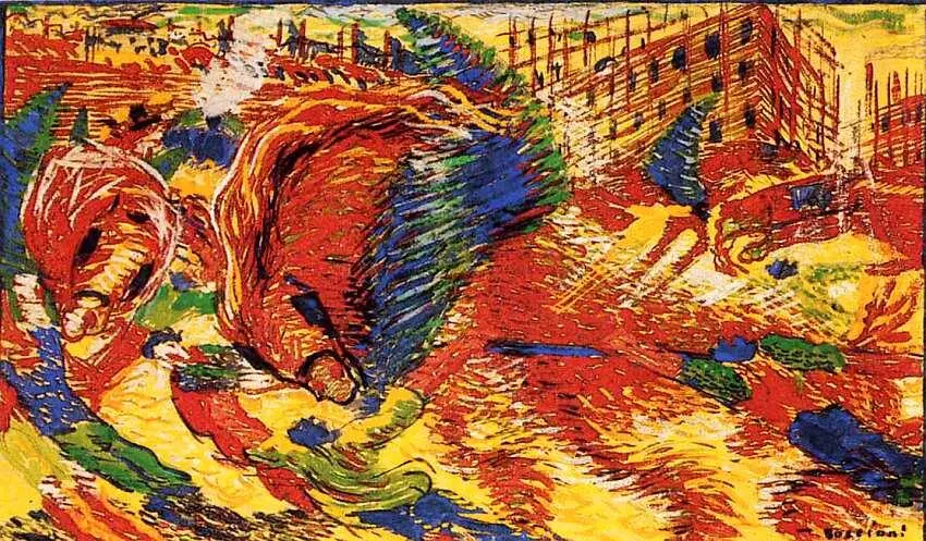 Умберто Боччони 18821916 Город встает 19101911 Бумага темпера 36x30 В - фото 78