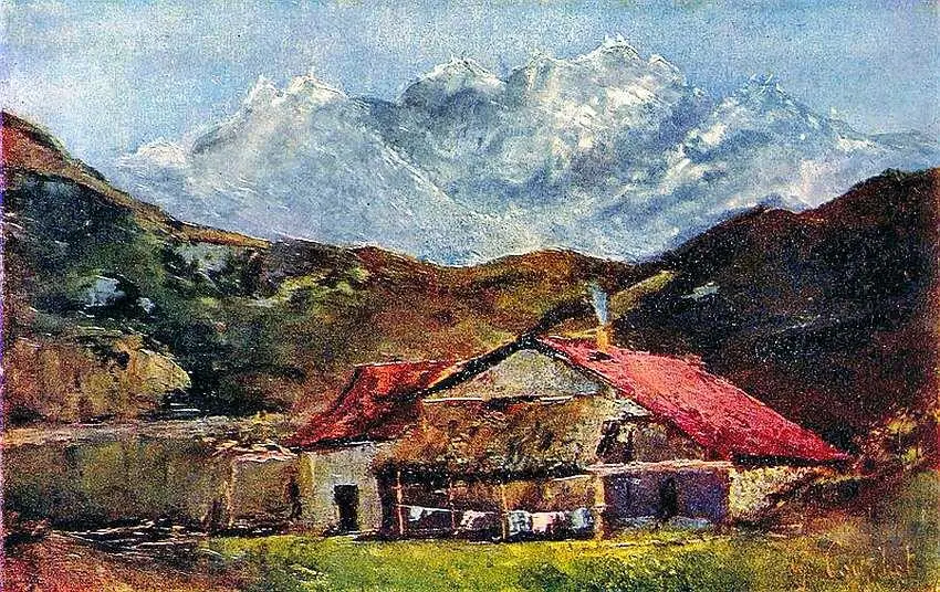 Гюстав Курбе 18191877 Хижина в горах 1874 Холст масло 33x49 В своем - фото 43