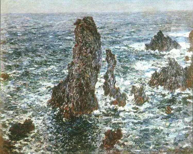 Клод Моне 18401926 Скалы в БельИль 1886 Холст масло 65x81 Работа на - фото 47