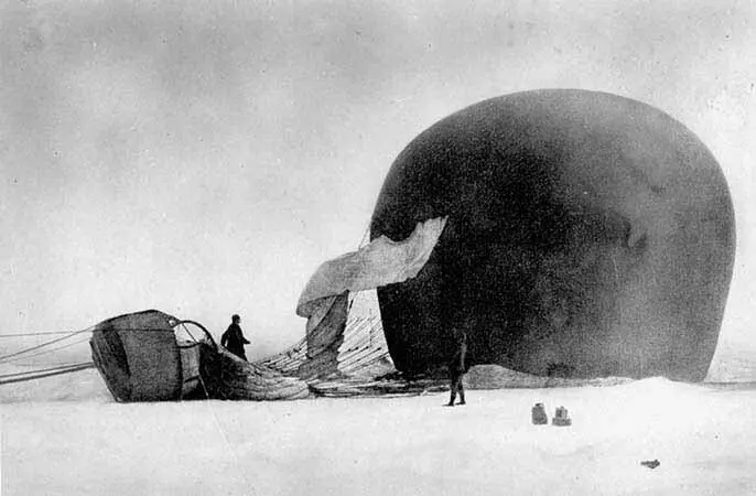 Шар Андрэ на полярном льду 14 июля 1897 г 14 июля 1897 г после 65 часов 33 - фото 8