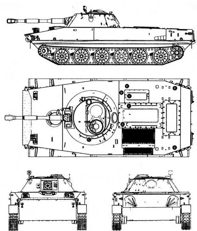 ПТ76Б Самый массовый и лучший в мире плавающий танк Разработан в 1949 1950 - фото 8