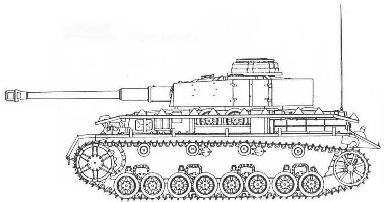 PzIV AusfH бортовые экраны не установлены PzIV Ausf J захваченный в - фото 24