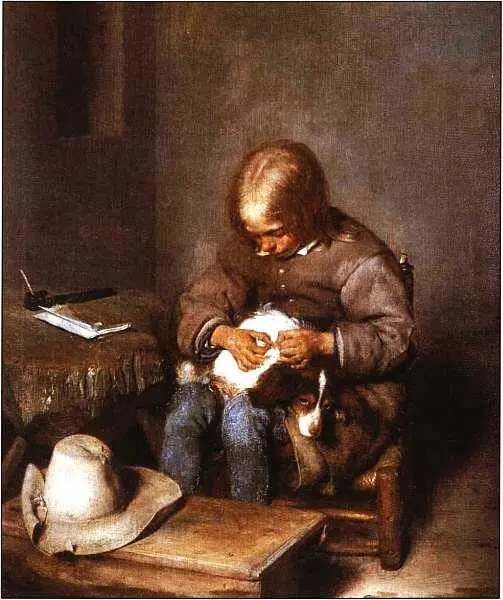 Герард Терборх 16171681 Мальчик ищущий блох Около 1655 Холст масло - фото 47