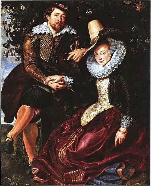Питер Пауль Рубенс 15771640 Автопортрет с Изабеллой Брант Жимолостная - фото 50