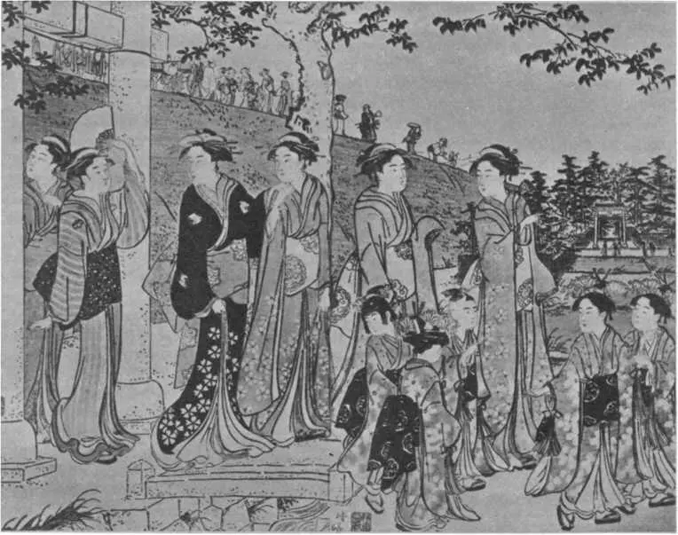 Киёнага У храма Мидзою Стал с этого времени Сюнро называться Хисикава Сори - фото 19