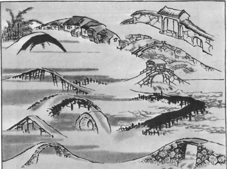 Хокусай Мосты Из альбома Манга Все вздохнули Большой художник Конечно - фото 38