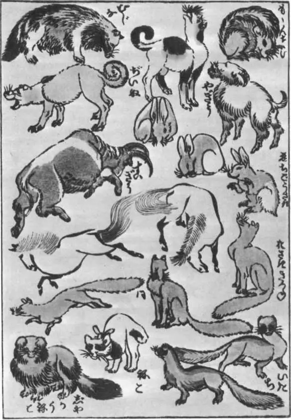 Хокусай Из альбома Манга Призрачный блеск Йосивары померк Никому не - фото 41