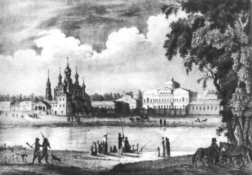 Вид села Останкина С литографии К Брауна 1825 А Ф Крашенинников К Бланк - фото 36