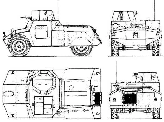 Morris Mk I ТАКТИКОТЕХНИЧЕСКИЕ ХАРАКТЕРИСТИКИ БРОНЕАВТОМОБИЛЯ Morris Мк I - фото 10