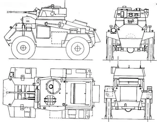 Humber Mk I Humber Mk IAA Бронеавтомобили Хамбер различных модификаций - фото 15