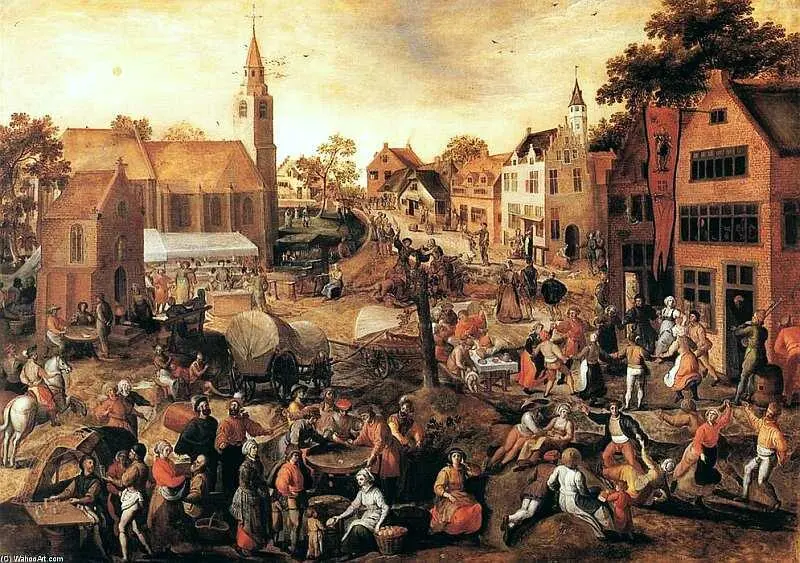 Гиллис Мостарт 15281598 Праздник Святого Георгия в деревне Середина XVI - фото 23